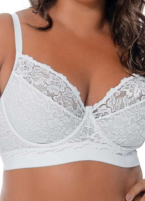 Demillus - Sutiã com Aro e sem Bojo Antinéa Demillus 64021 20-Branco