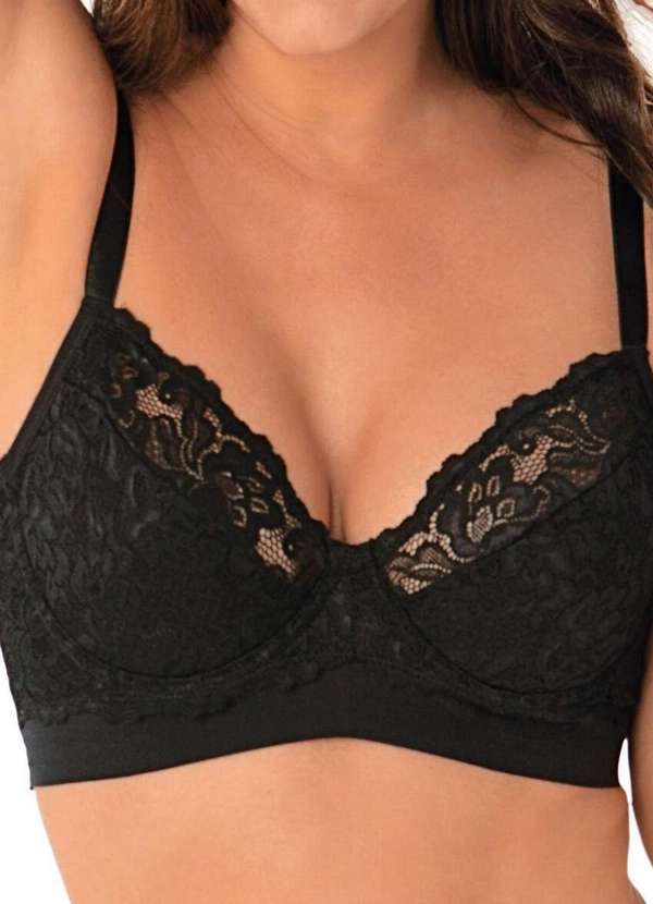 Demillus - Sutiã com Aro e sem Bojo Antinéa Demillus 64021 27-Preto