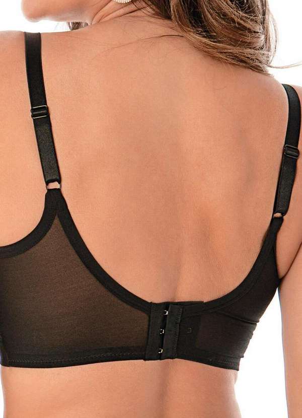 Demillus - Sutiã com Aro e sem Bojo Antinéa Demillus 64021 27-Preto 2