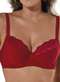 Demillus - Sutiã com Aro e sem Bojo Barínya Demillus 65307 27-Preto - variação: 06-Carmim