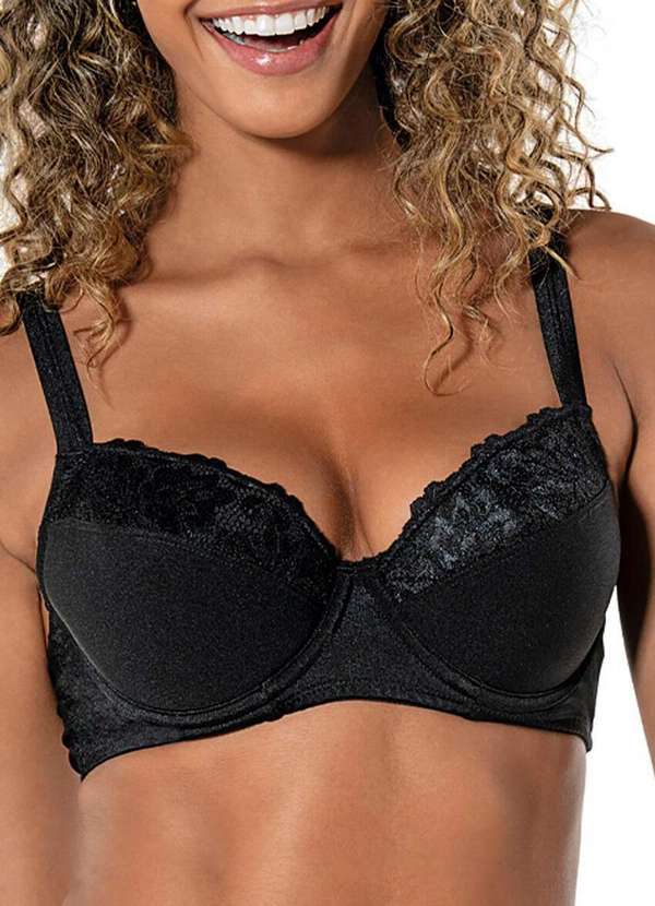 Demillus - Sutiã com Aro e sem Bojo Barínya Demillus 65307 27-Preto