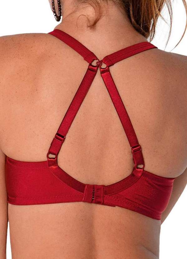 Demillus - Sutiã com Aro e sem Bojo Bojo Demillus 64086 06-Carmim 2