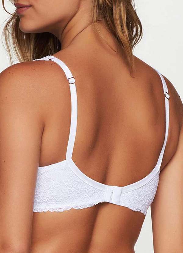 Valisere - Sutiã com Aro e sem Bojo Bojo Valisere 30060 09-Branco 2