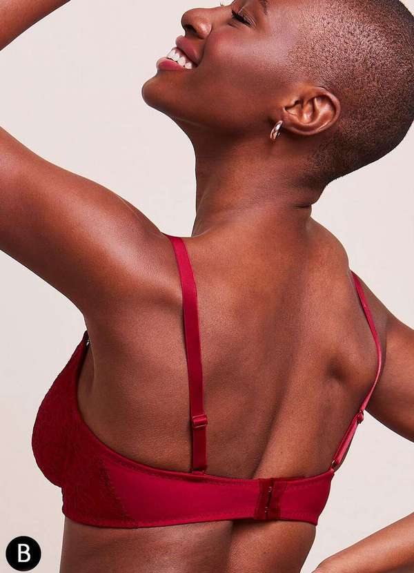 Bonjour - Sutiã com Aro e sem Bojo Bonjour  B241120 Taça B Div-Vermelho-Divino 2