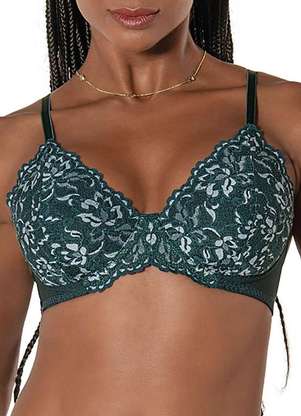 Sutiã com Aro e sem Bojo Cintilante Demillus 64438 - DEMILLUS