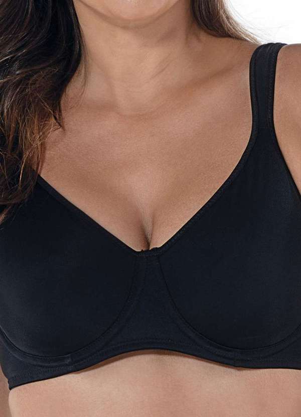 Demillus - Sutiã com Aro e sem Bojo Cítara Demillus 64513 27-Preto 2