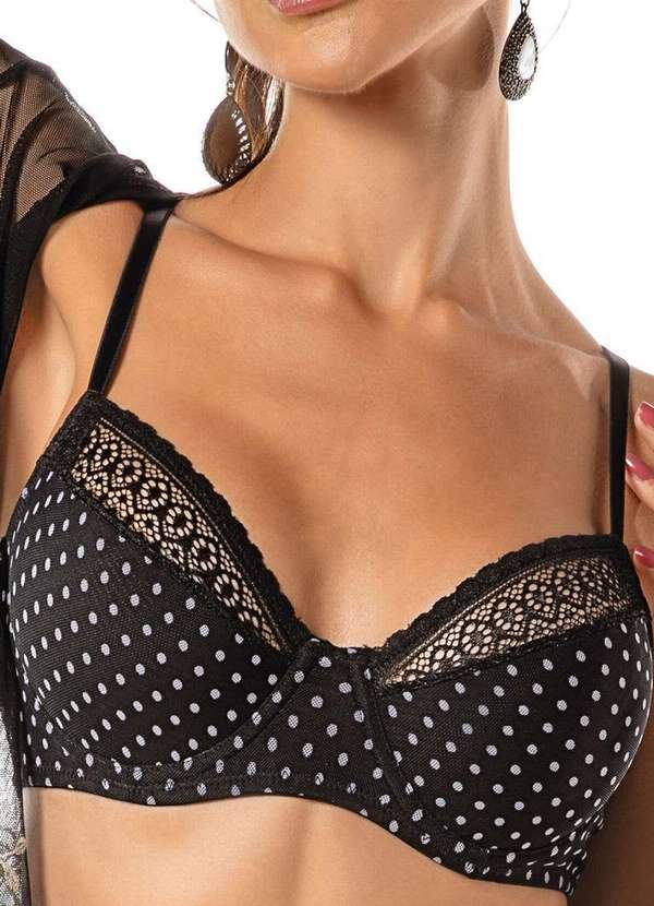 Demillus - Sutiã com Aro e sem Bojo Dengosa Demillus 64764 Pa-Poá