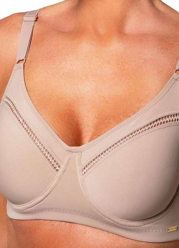 Dilady - Sutiã com Aro e sem Bojo Dilady 323183 080-Chocolate-