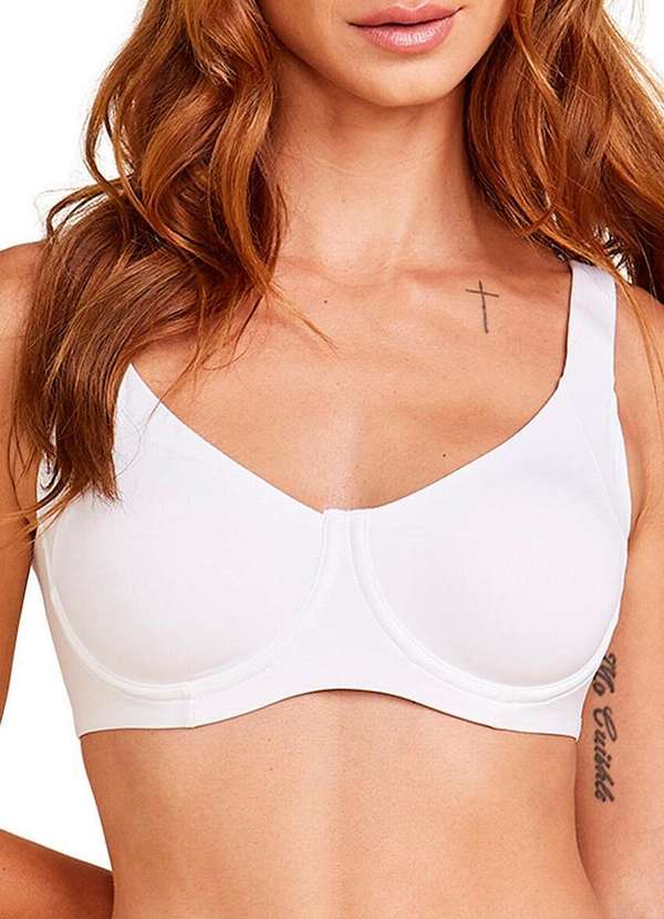 Hope - Sutiã com Aro e sem Bojo Hope 240880 Brc-Branco