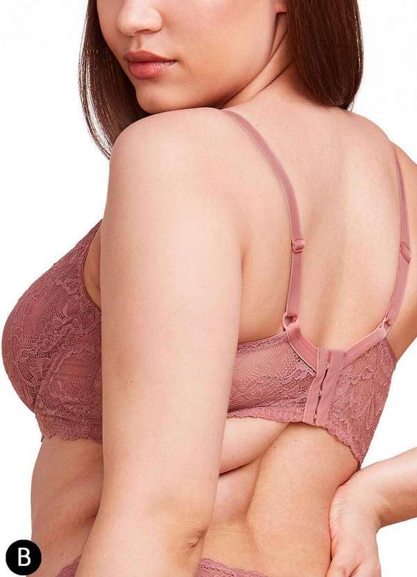 Hope - Sutiã com Aro e sem Bojo Hope L24055 Taça B Rln-Rosa-Collant 4