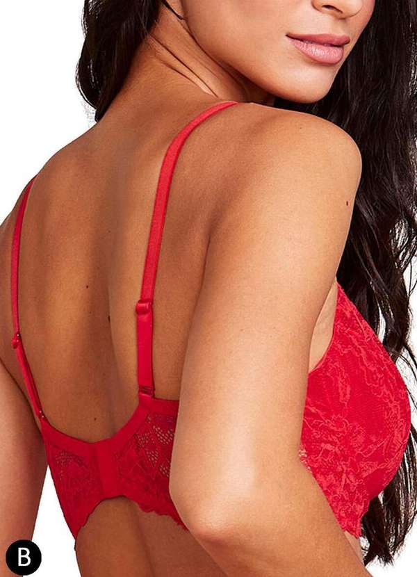 Hope - Sutiã com Aro e sem Bojo Hope L24055 Taça B Vsc-Vermelho-Classic 2