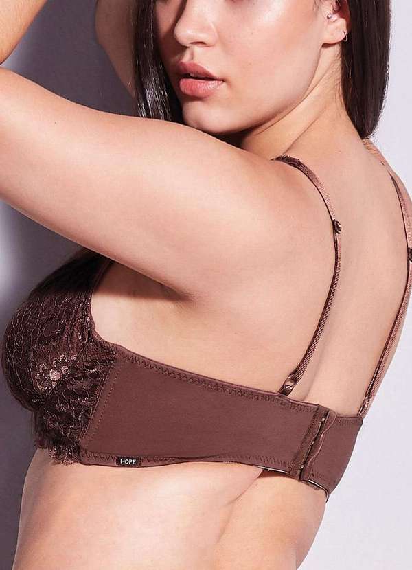 Hope - Sutiã com Aro e sem Bojo Hope Le2422 Mca-Marrom-Cacau 2