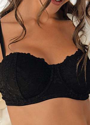 Sutiã com Aro e sem Bojo Nupcial Demillus 64105 - DEMILLUS