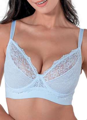 Sutiã com Aro e sem Bojo Rendado Demillus 64237 Taça C - DEMILLUS