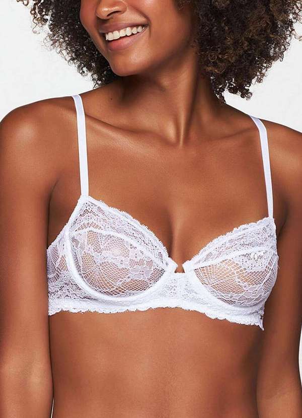 Valisere - Sutiã com Aro e sem Bojo Valisere 38849 09-Branco