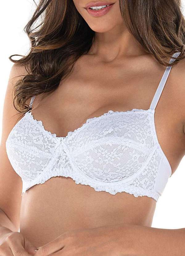 Demillus - Sutiã com Aro e sem Bojo Vanille Demillus 64042 20-Branco