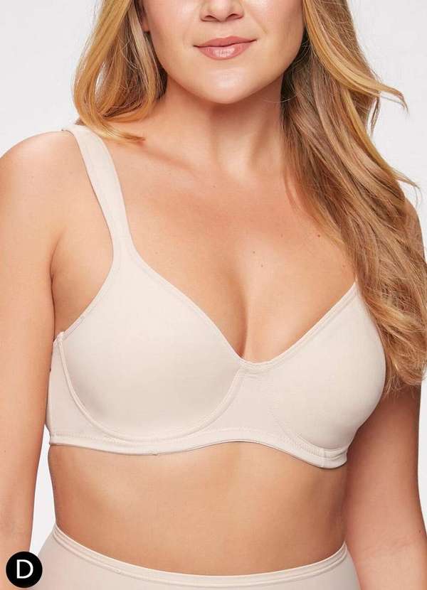 Triumph - Sutiã com Aro e sem Bojo W Shape Triumph 24814 Taça D 228-Base