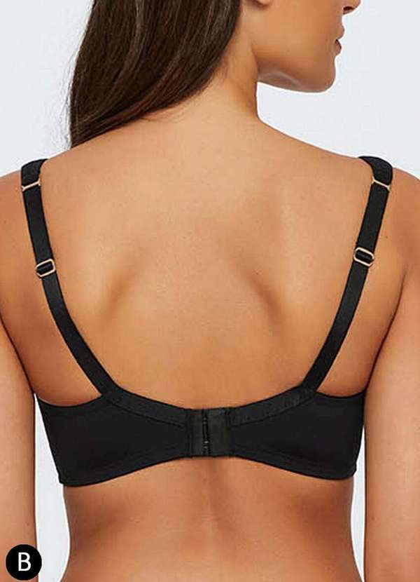 Triumph - Sutiã com Aro e sem Bojo W Triumph 25062 Taça B 217-Preto 2