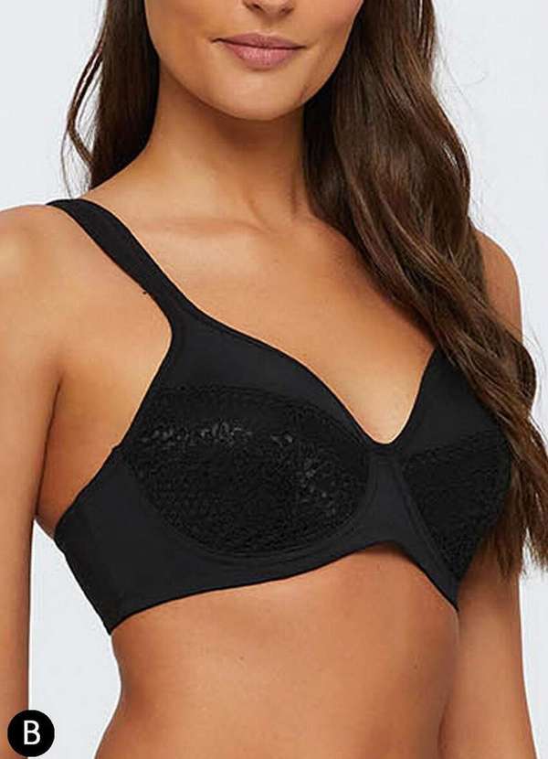 Triumph - Sutiã com Aro e sem Bojo W Triumph 25062 Taça B 217-Preto 3