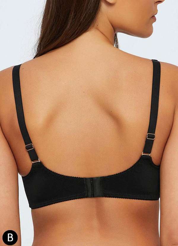 Triumph - Sutiã com Aro e sem Bojo W Triumph 25063 Taça B 217-Preto 2