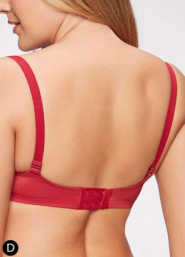 Triumph - Sutiã com Aro e sem Bojo W Triumph Classic Soft 24341 Taça D 101-Rococo 2