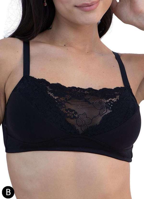 Darling - Sutiã Mastectomia Darling 424.22 Taça B Pre-Preto