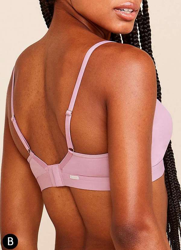 Bonjour - Sutiã sem Aro com Bojo Bonjour B2884 Taça B Rbm-Rosa-Bloom 2