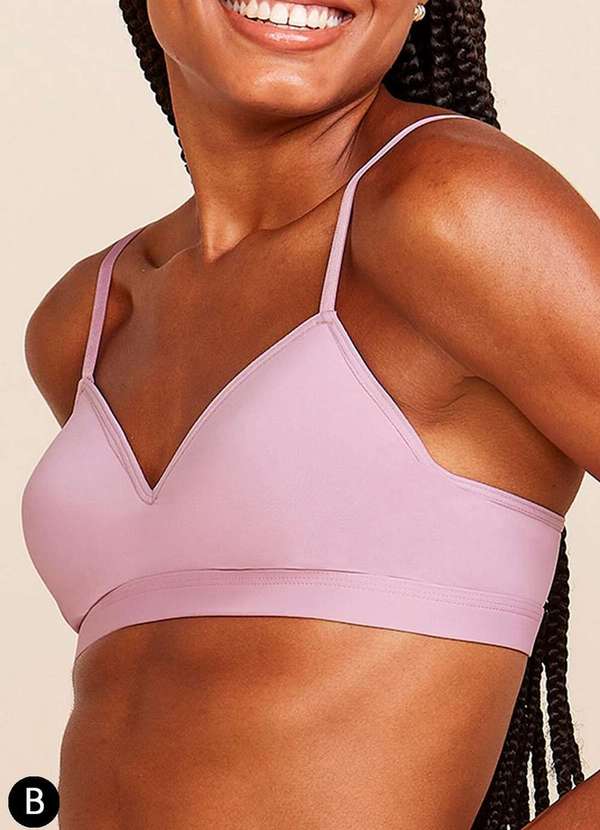 Bonjour - Sutiã sem Aro com Bojo Bonjour B2884 Taça B Rbm-Rosa-Bloom 3