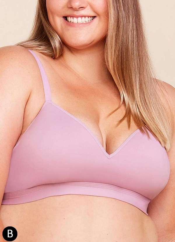 Bonjour - Sutiã sem Aro com Bojo Bonjour B2884 Taça B Rbm-Rosa-Bloom 4