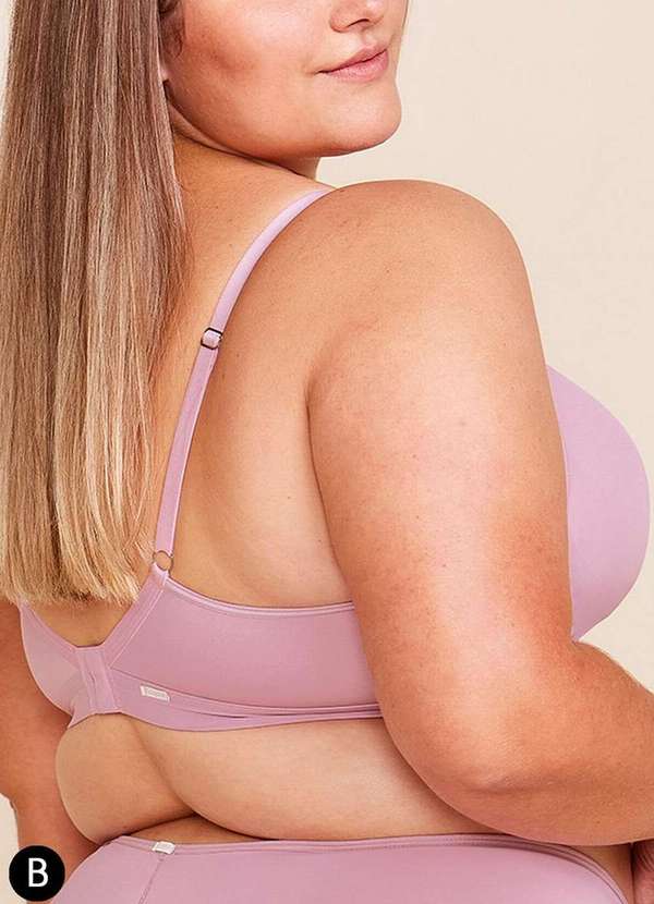 Bonjour - Sutiã sem Aro com Bojo Bonjour B2884 Taça B Rbm-Rosa-Bloom 5