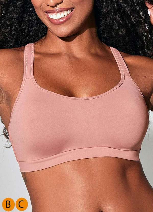 Liz - Sutiã sem Aro com Bojo Liz 51022 Taça B C 582-Rosa-Mônaco