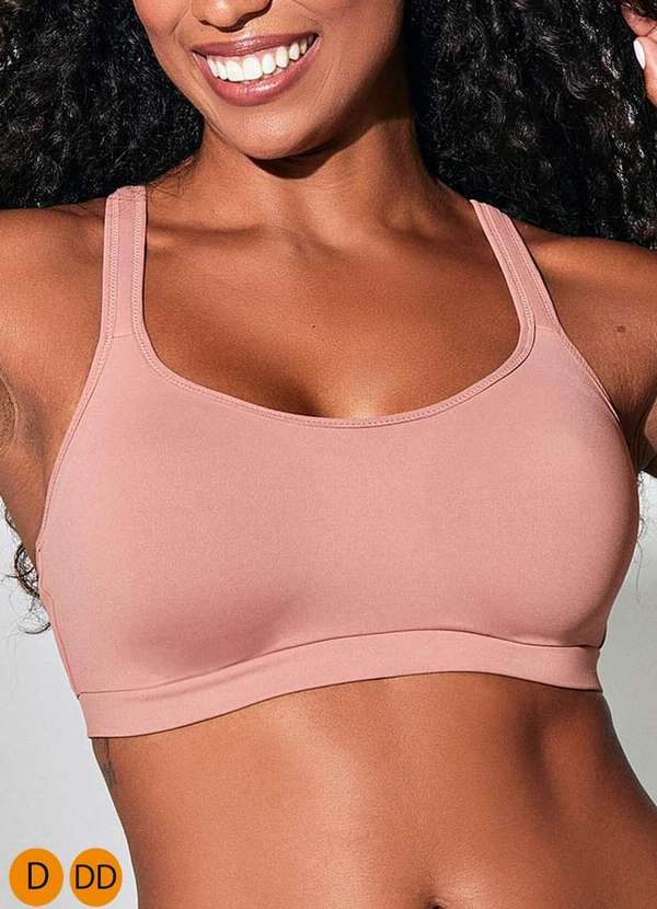Liz - Sutiã sem Aro com Bojo Liz 51022 Taça D Dd 582-Rosa-Mônaco