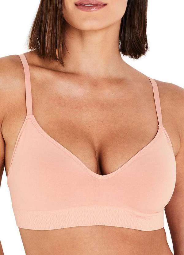 Liz - Sutiã sem Aro com Bojo Liz 51316 661-Peach-Fuzz