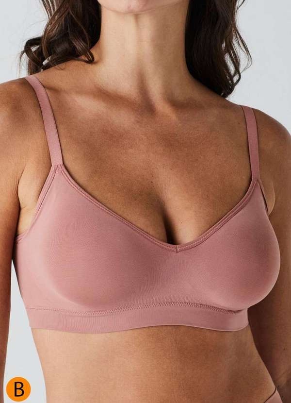 Liz - Sutiã sem Aro com Bojo Liz 51710 Taça B 582-Rosa-Mônaco