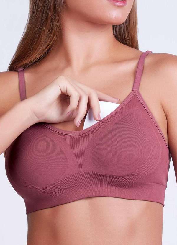 Lupo - Sutiã sem Aro com Bojo Loba 41116-001 Taça B 5270-Rosa-Nostalgia 2