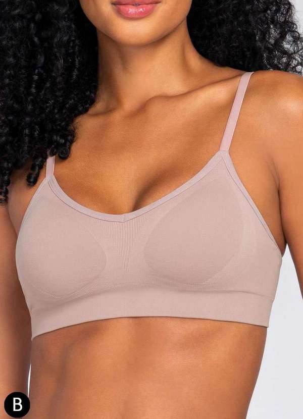 Lupo - Sutiã sem Aro com Bojo Loba 41116-001 Taça B 6006-Nude 3