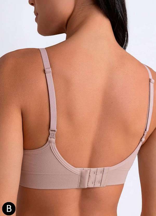 Lupo - Sutiã sem Aro com Bojo Loba 41116-001 Taça B 6140-Natural-Peach 2