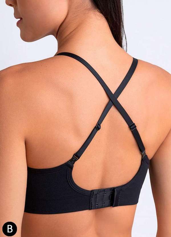 Lupo - Sutiã sem Aro com Bojo Loba 41116-001 Taça B 9990-Preto 2