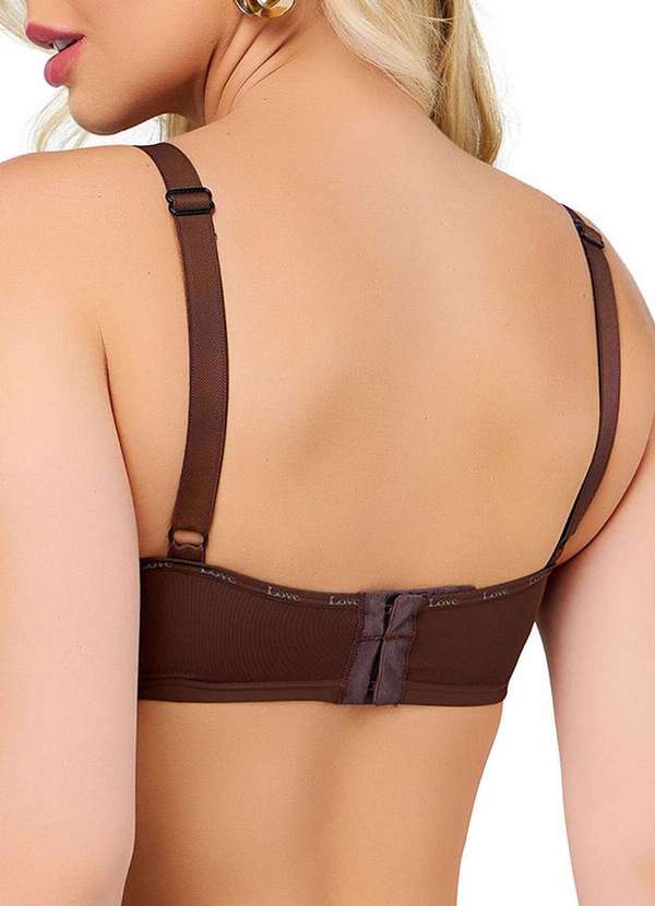Love Secret - Sutiã sem Aro com Bojo Love Secret 838104 Taça B 082-Deep-Brown 2