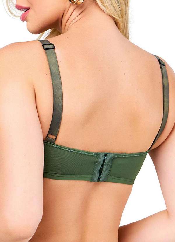 Love Secret - Sutiã sem Aro com Bojo Love Secret 838104 Taça B 086-Verde-Militar 2
