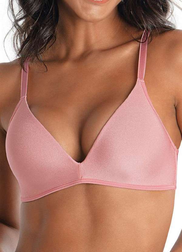Demillus - Sutiã sem Aro com Bojo Paraíso Demillus 63476 98-Rosa-Blush