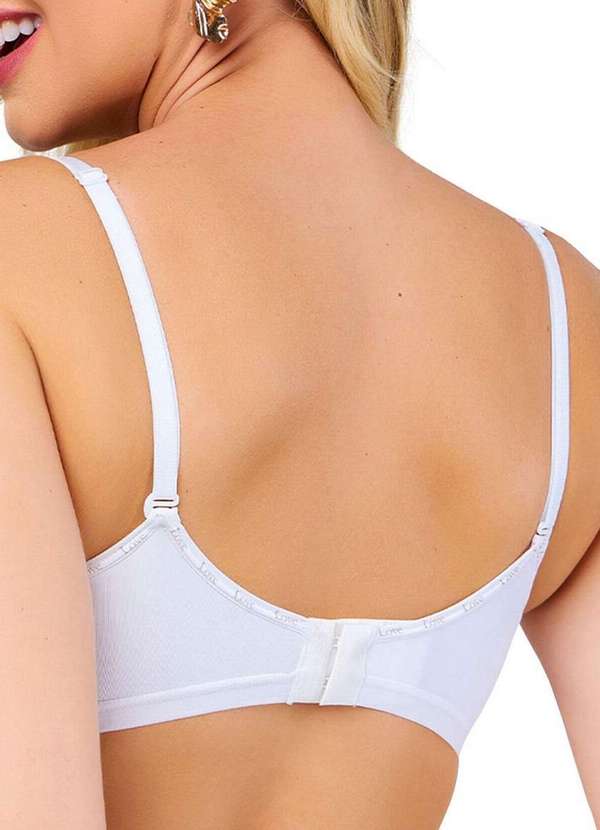 Love Secret - Sutiã sem Aro com Bojo Push Up Love Secret 838103 Taça B 003-Branco 2