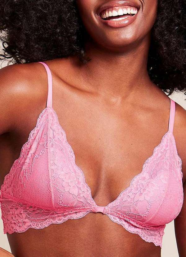 Bonjour - Sutiã sem Aro com Bojo Removível Bonjour 0b270240 Rav-Rosa-Vivo