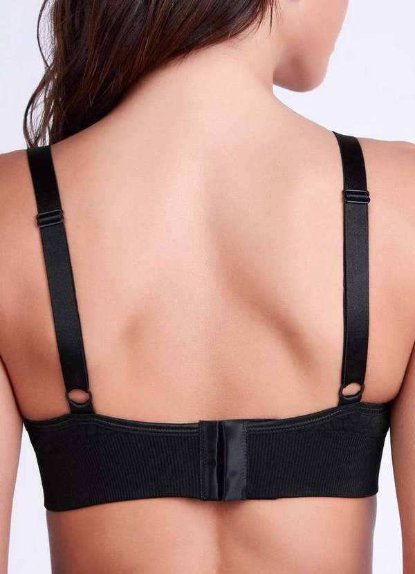 Lupo - Sutiã sem Aro com Bojo Removível Loba 41318-001 9990-Preto 3
