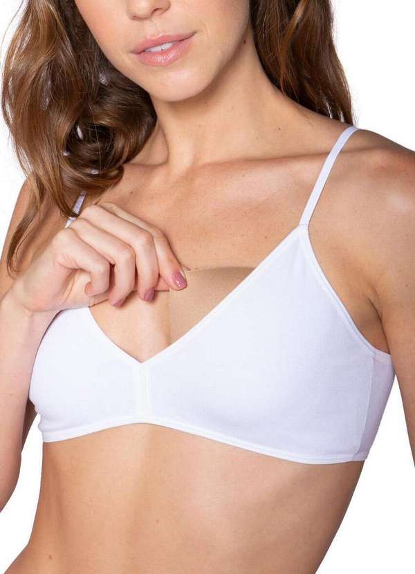 Lupo - Sutiã sem Aro com Bojo Removível Loba 43018-001 1110-Branco