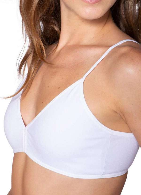 Lupo - Sutiã sem Aro com Bojo Removível Loba 43018-001 1110-Branco 2