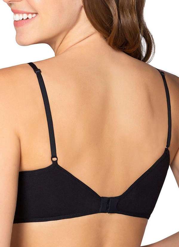 Lupo - Sutiã sem Aro com Bojo Removível Loba 43018-001 999-Preto 2