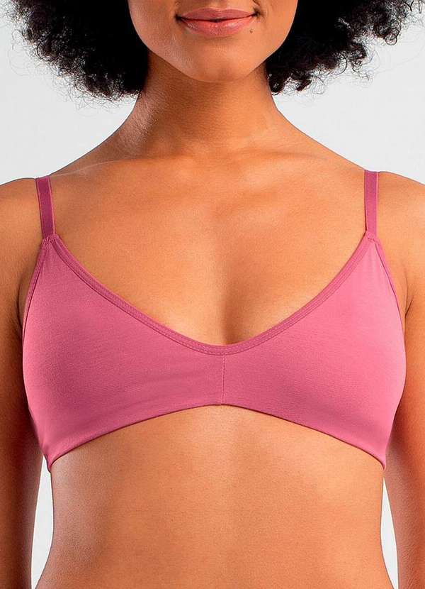 She - Sutiã sem Aro com Bojo Removível She 532.03 Ro01-Rosa-Médio 1