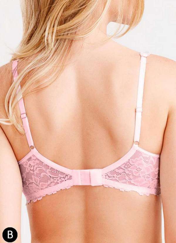 She - Sutiã sem Aro com Bojo She 522.02 Taça B Ro00-Rosa-Claro 2