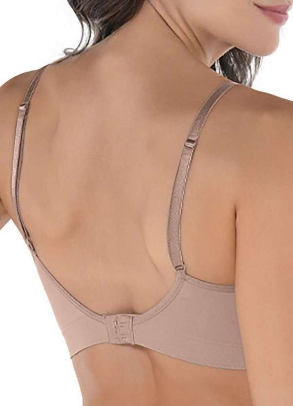 Demillus - Sutiã sem Aro com Bojo Ultraleve Demillus 63551 Taça B 55-Bege-Rosado 2